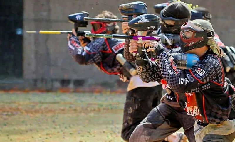 participants in paintball